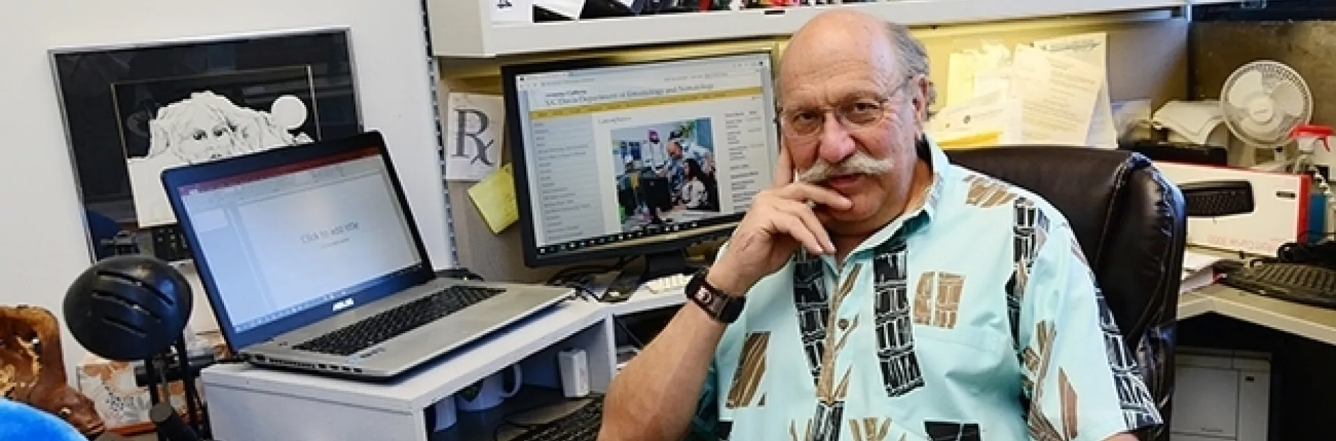 Forensic entomologist Robert "Bob" Kimsey of the UC Davis Department of Entomology and Nematology. (Photo by Kathy Keatley Garvey)