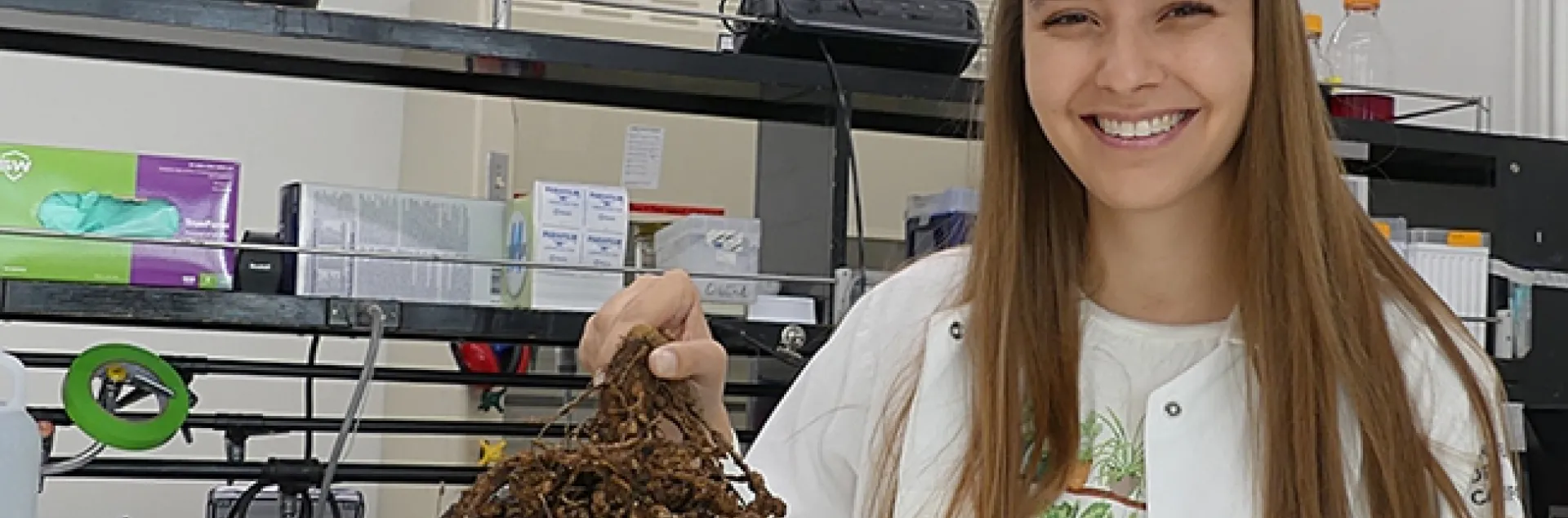 Alison Coomer is a third-year graduate student in the Department of Plant Pathology and a member of the Shahid Siddique lab.