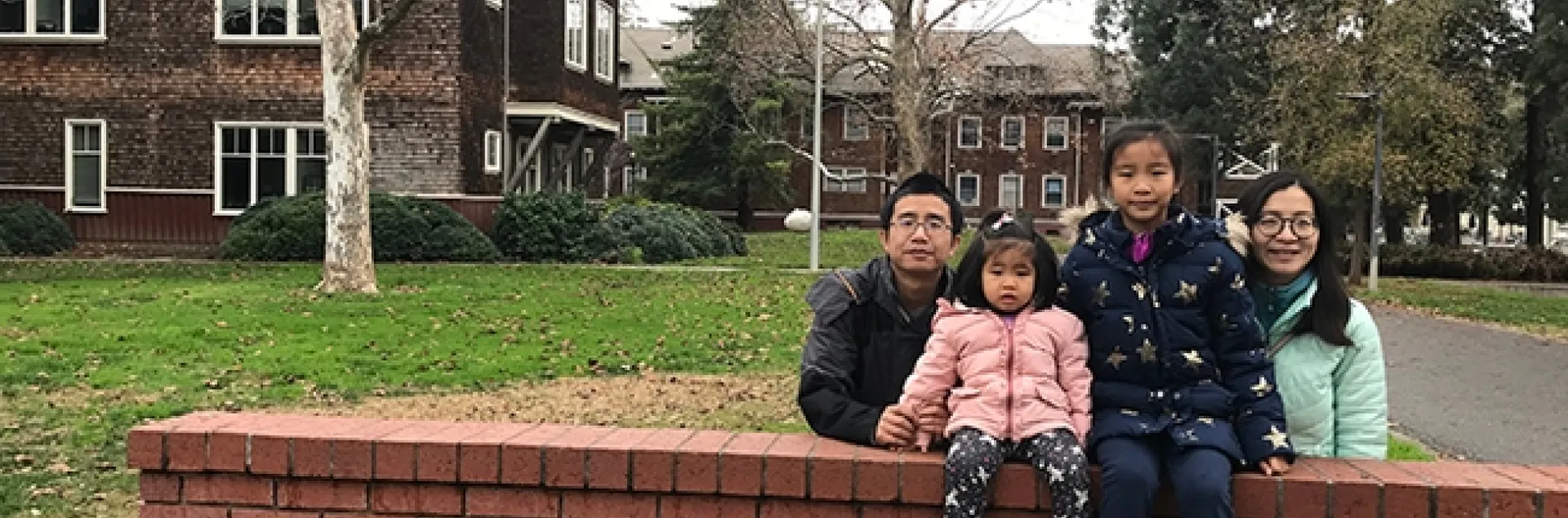 Maojun Jin served as a visiting scholar in the Bruce Hammock lab from September 2019 to September 2020. Here he is with his family at UC Davis.