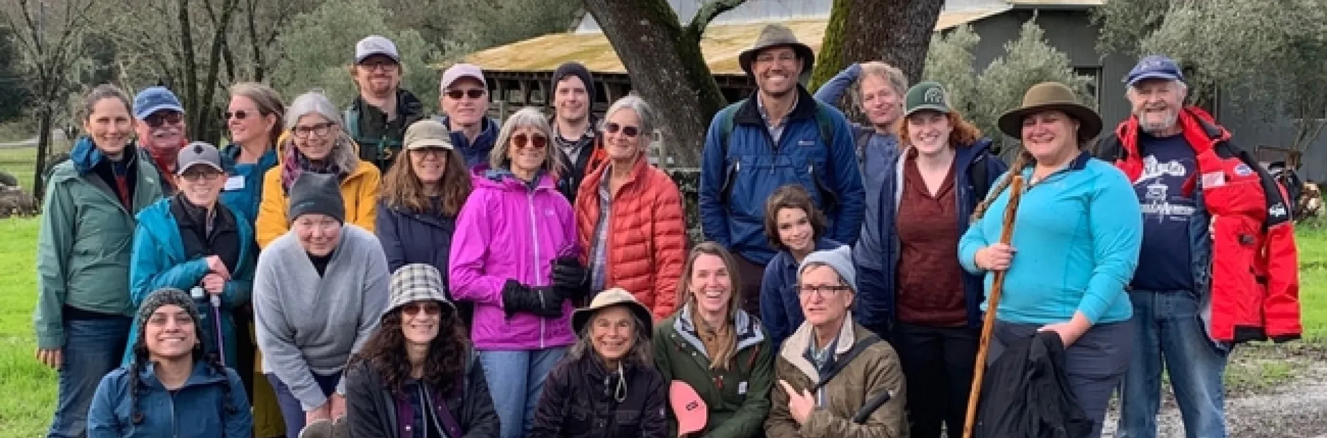 Napa County Forest Stewardship Workshop participants gather during the series’ in-person field day.
