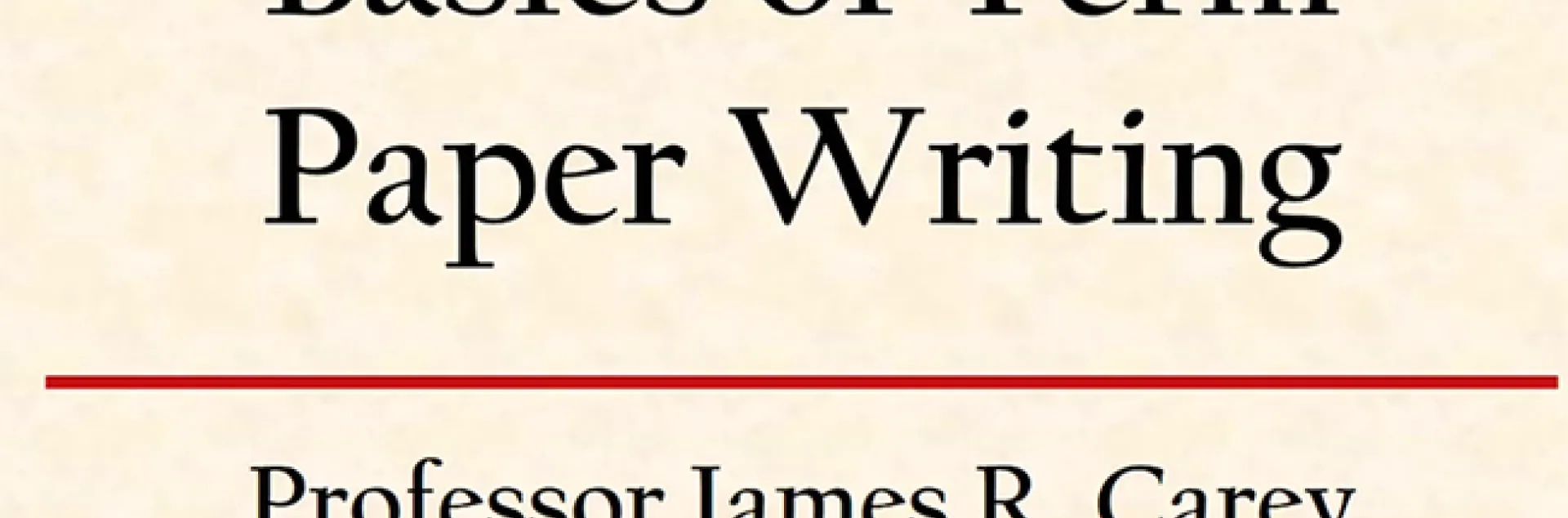 Screen shot from UC Davis Distinguished Professor James R. Carey's teachings.
