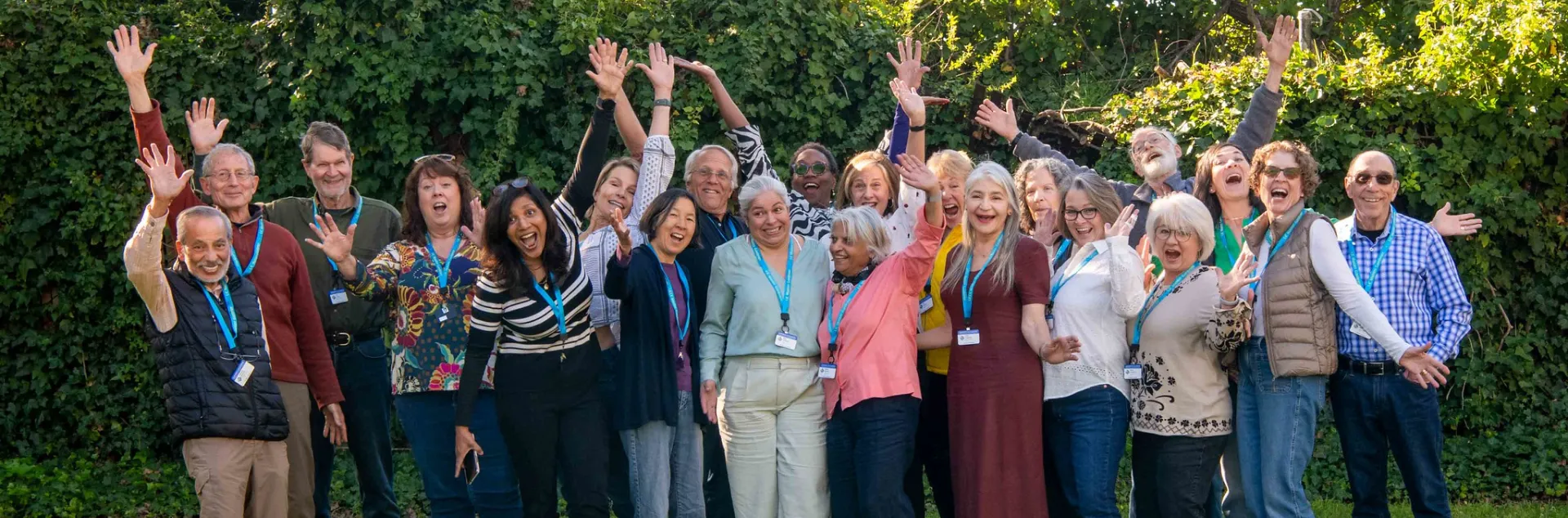 Group of Volunteers cheering