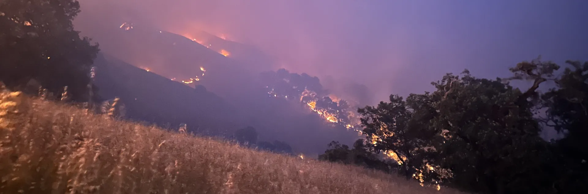 oak woodland fire