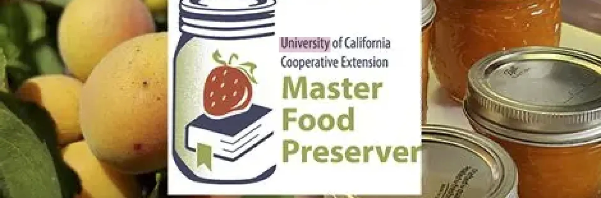 Fotografía del logo del programa de maestros conservadores de alimentos.