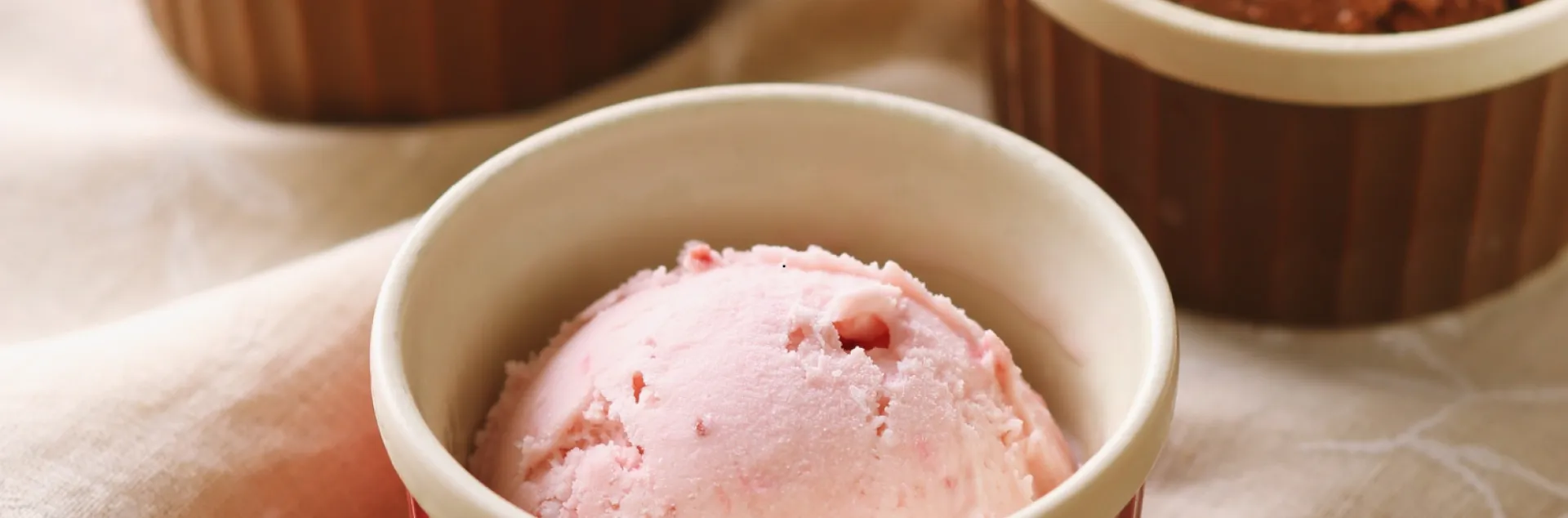 icecream in a dish