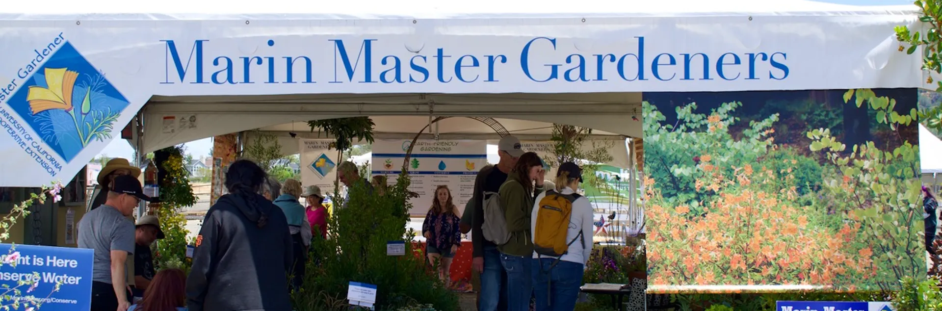 Master Gardener booth at the Marin County Fair