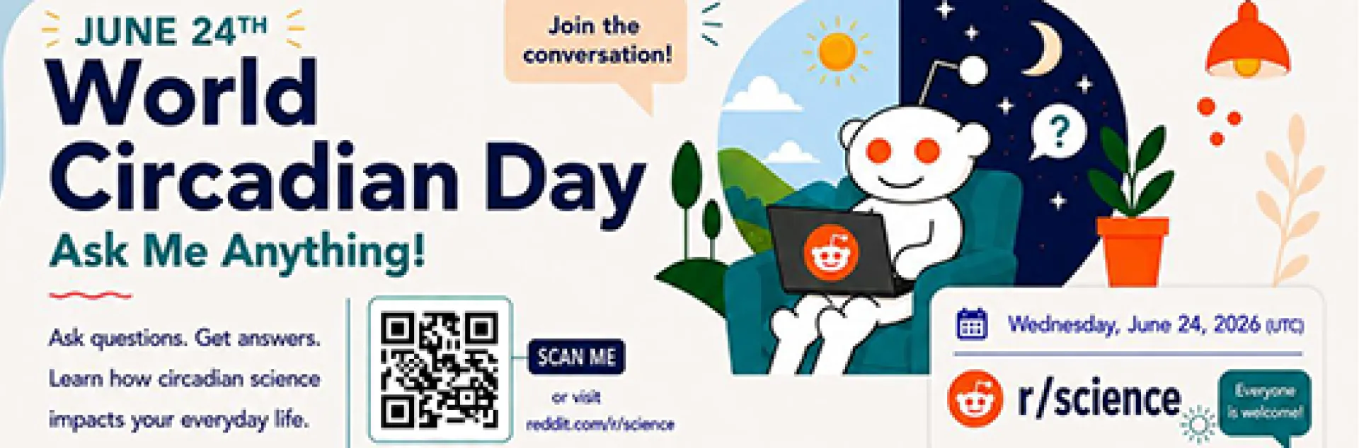 Inaugural World Circadian Day is June 24