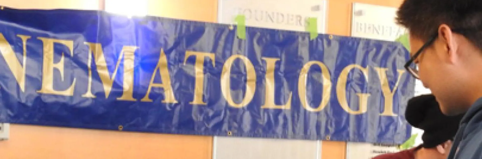Nematology banner at UC Davis Biodiversity Museum Day