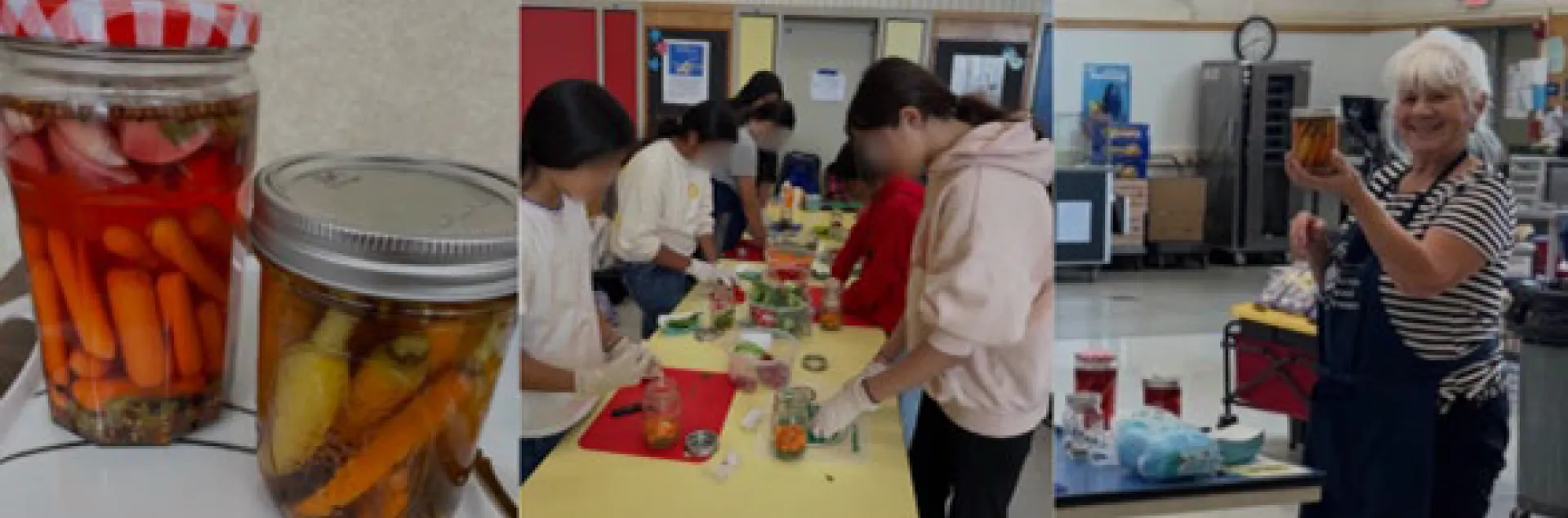 Master Food Preserver Volunteer: Hapgood Elementary students and Lompoc Library families prepared quick pickles using colorful vegetables