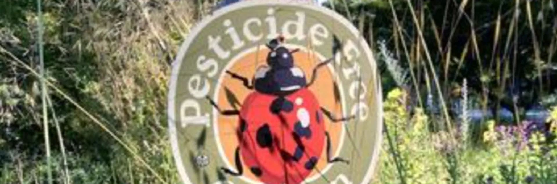 pesticide-free garden sign