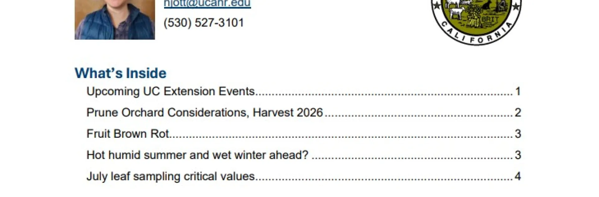 Sac Valley Prune News Aug 2026