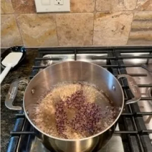 Lavender and Wine boiling