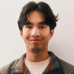 man with dark brown hair