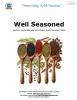 Cover of Well Seasoned booklet displaying wooden spoons filled with spices