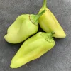 Ancho-shaped yellow-green peppers